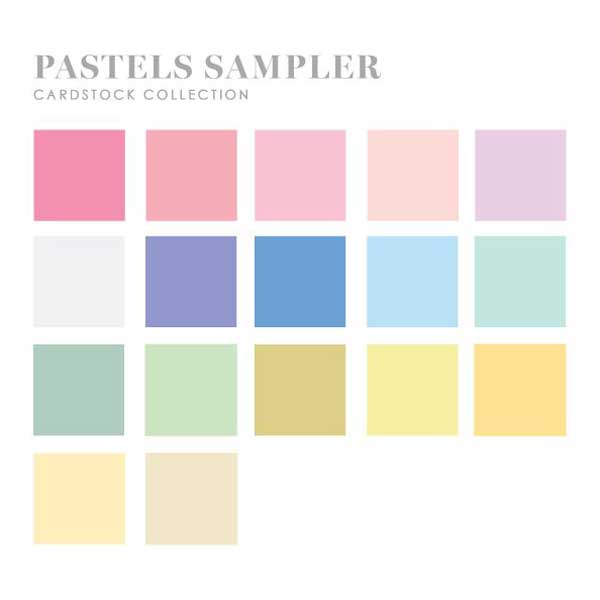 Papertrey Ink Perfect Match Pastels Cardstock Sampler (34 sheets)