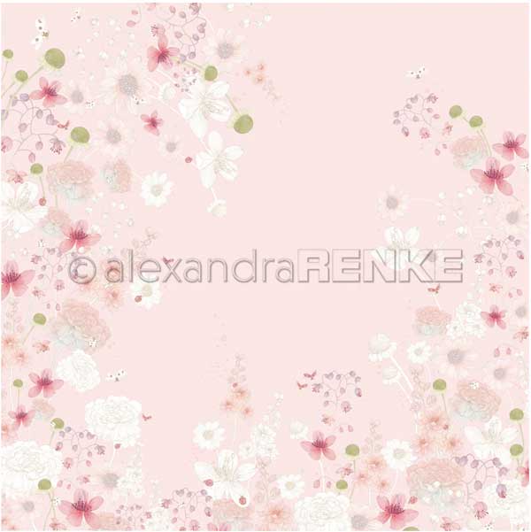 Alexandra Renke Design Paper - Flower Variation on Pink