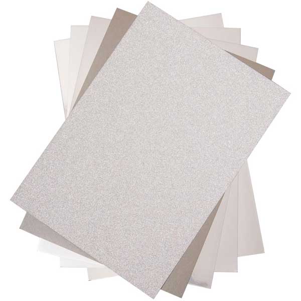 Sizzix Opulent Cardstock Pack - Silver