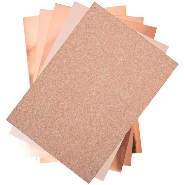 Sizzix Opulent Cardstock Pack - Rose Gold