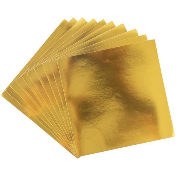 Sizzix Surfacez Aluminium Metal Sheets - Gold