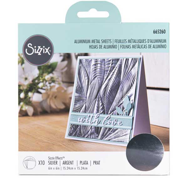 Sizzix Surfacez Aluminium Metal Sheets - Silver