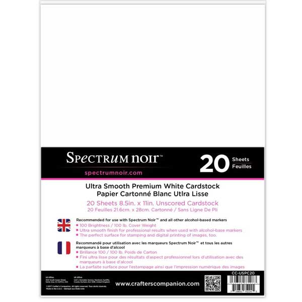 Spectrum Noir Ultra Smooth Premium Cardstock - White