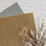 Spellbinders Glitter Foam Sheets – Gold & Silver