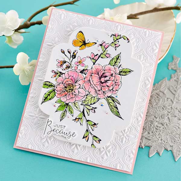 Spellbinders Porcelain Betterpress A7 Cotton Card Panels