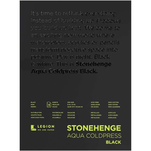 Stonehenge Aqua Coldpress Pad - Black