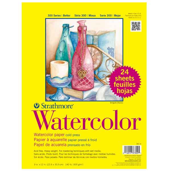 Strathmore Watercolor 9&quot;x12&quot; Paper Pad - Cold Press - 24 sheets