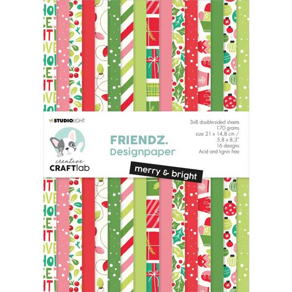 Studio Light Nr. 95 -  Merry &amp; Bright Paper Pack