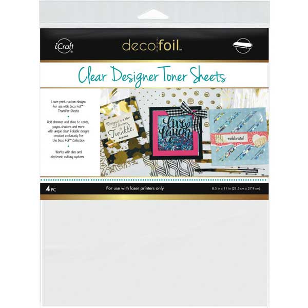 Deco Foil Clear Toner Sheets - Clear