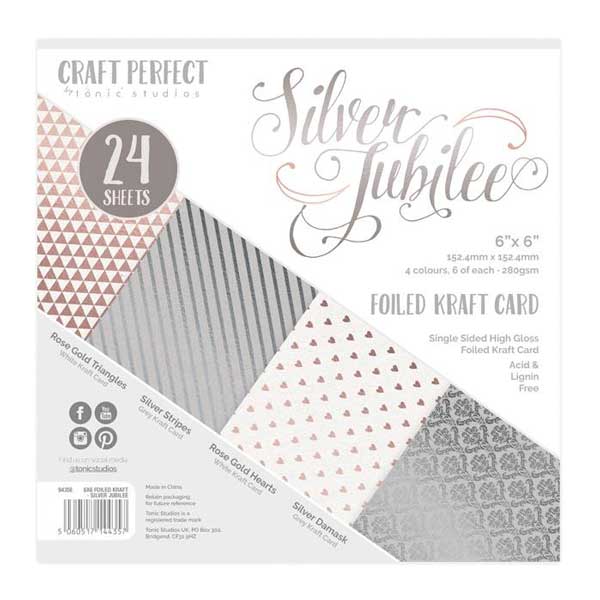 Tonic Studios Silver Jubilee Luxury Embossed Cardstock