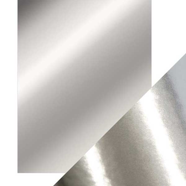 Tonic Studios Craft Perfect Mirror Card High Gloss - Chrome Silver