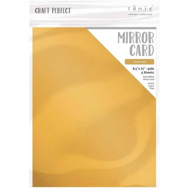 Tonic Studios Craft Perfect Mirror Card - Satin Honey Gold