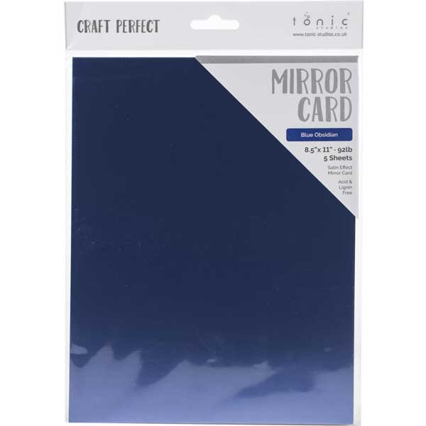 Tonic Studios Craft Perfect Mirror Card Satin - Blue Obsidian