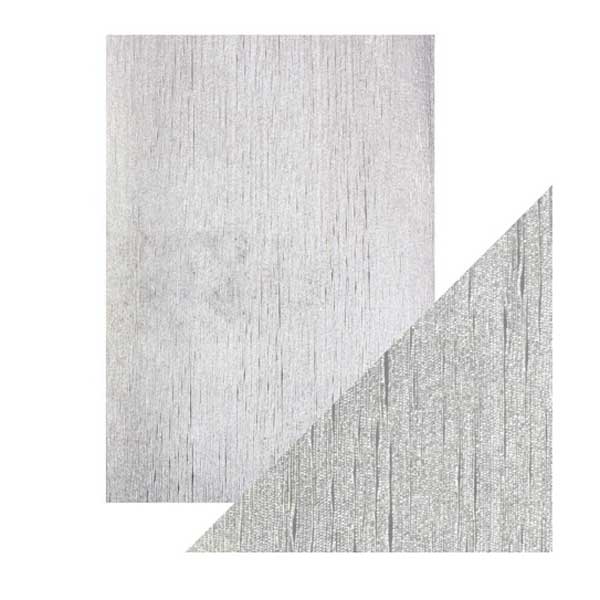 Tonic Studios Silver Silk Luxury Embossed Paper Pack