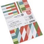 Waffle Flower Paper Pad – Christmas Stripes