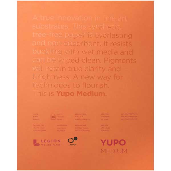 Yupo Paper Pad - White, 9&quot; x 12&quot;