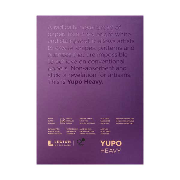 Yupo Paper Pad – White, HEAVY – 5&quot; x 7&quot;