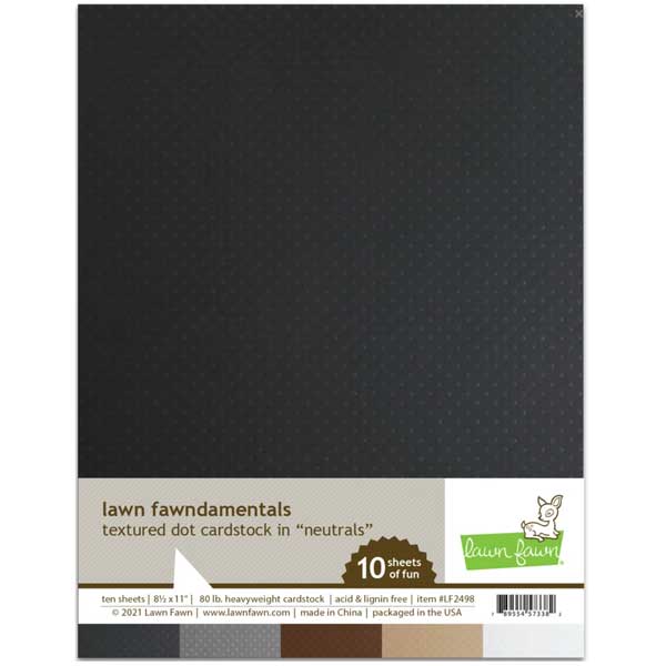 Lawn Fawn Textured Dot Cardstock – Neutrals