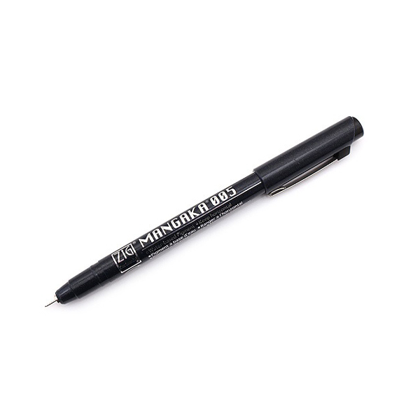 Kuretake Zig Cartoonist Mangaka Outline Pen – 005 – Black