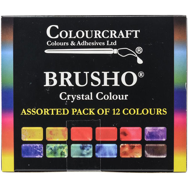 Brusho Crystal Colours Set - 12/Pkg