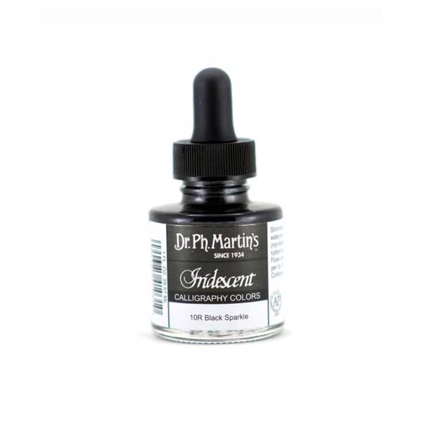 Dr. Ph. Martin&#039;s Iridescent Calligraphy Color - Black Sparkle