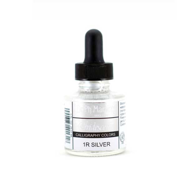 Dr. Ph. Martin&#039;s Iridescent Calligraphy Color – Silver