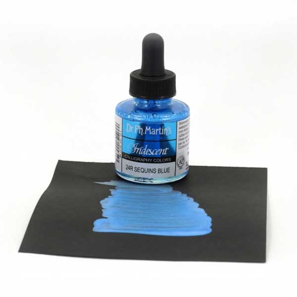 Dr. Ph. Martin&#039;s Iridescent Calligraphy Color – Sequins Blue