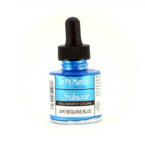 Dr. Ph. Martin&#039;s Iridescent Calligraphy Color – Sequins Blue