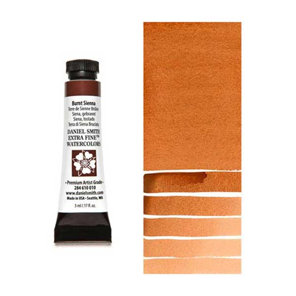 Daniel Smith 5ml Extra Fine Watercolor – Burnt Sienna