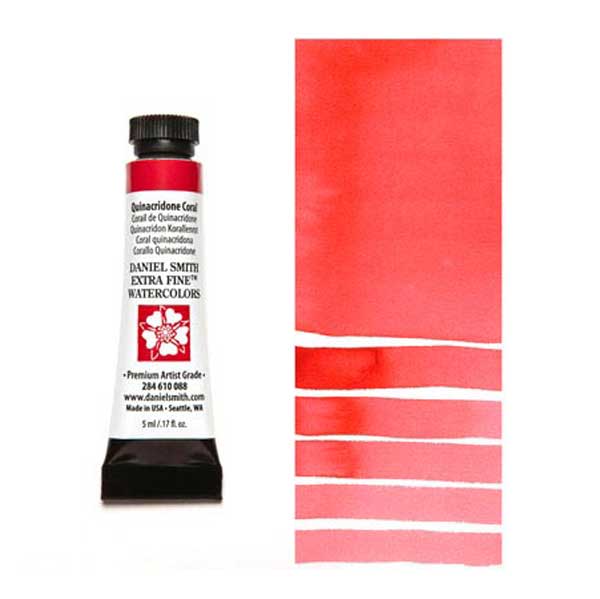 Daniel Smith 5ml Extra Fine Watercolor – Quinacridone Coral