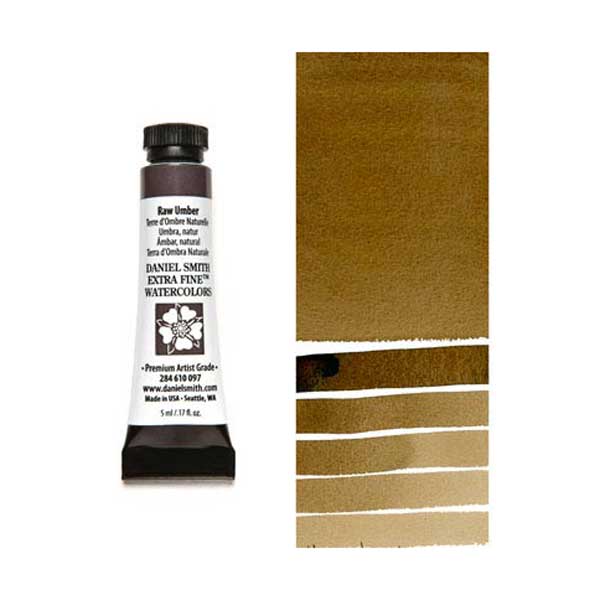 Daniel Smith 5ml Extra Fine Watercolor – Raw Umber