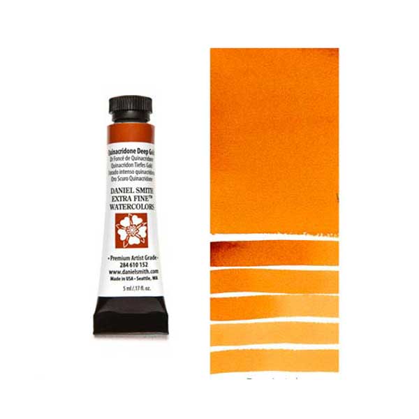 Daniel Smith 5ml Extra Fine Watercolor – Quinacridone Deep Gold