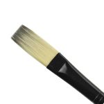 Black Silver Short Handle Brush – Stroke 1/2