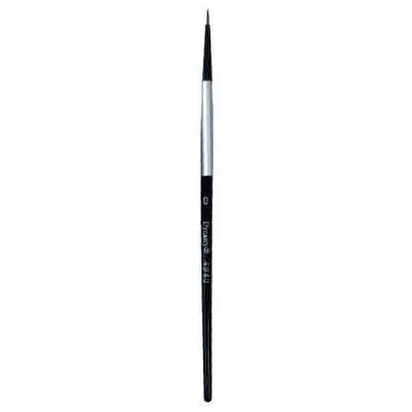 Black Silver Blended Synthetic Watercolor - Liner 0