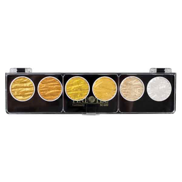 Finetec Artist Mica Watercolor Set - Gold &amp; Silver