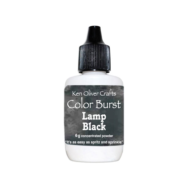 Ken Oliver Color Burst Watercolor Powder - Lamp Black