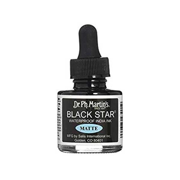 Dr. Ph. Martin&#039;s Black Star Waterproof India Ink