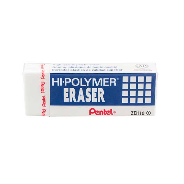 Pentel Hi-Polymer Block Eraser 1&quot;X2.5&quot;X.25&quot;