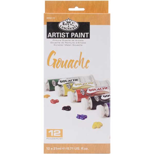 Royal &amp; Langnickel Gouache Acrylic Paints - 12 colors