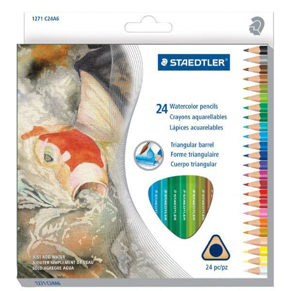 Staedtler Triangular Watercolor Pencil Set of 24