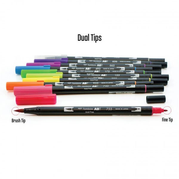 Tombow Dual Brush Pen Set - Bright