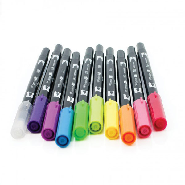 Tombow Dual Brush Pen Set - Bright