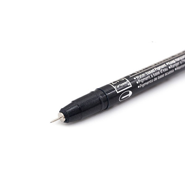 Kuretake Zig Cartoonist Mangaka Outline Pen - 003 - Black