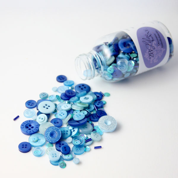 28 Lilac Lane Winter Blues Embellishment Bottle