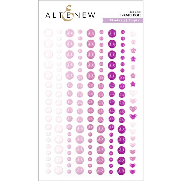 Altenew Shades of Purple Enamel Dots