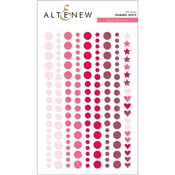 Altenew Red Cosmos Enamel Dots