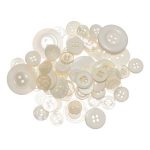 Buttons Galore Button Mason Jars – Antique White