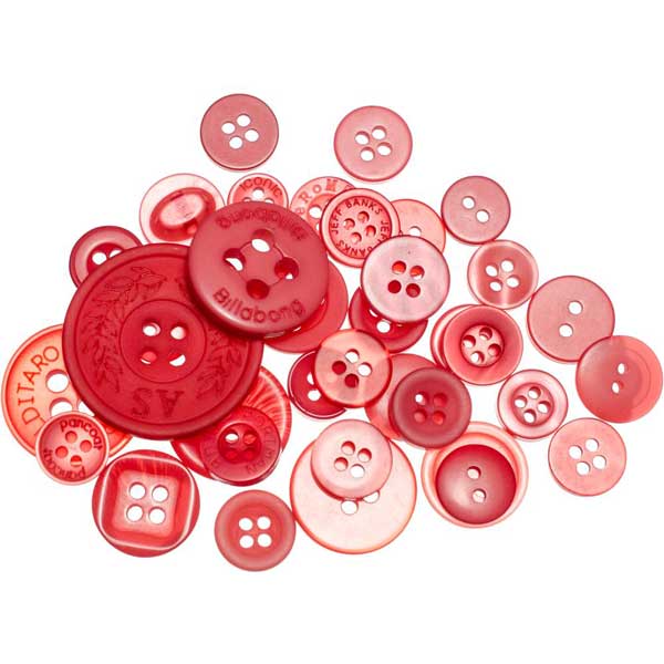 Buttons Galore Button Mason Jars - Valentine