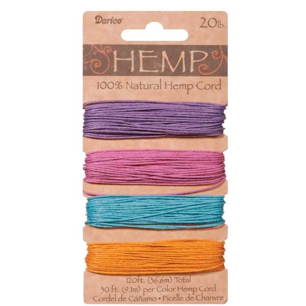 Darice Hemp Cord - Pastel