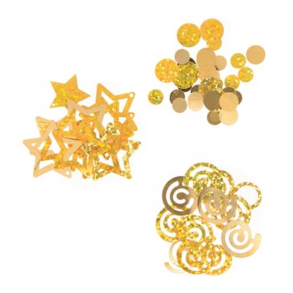 Darice Gold Metallic Confetti